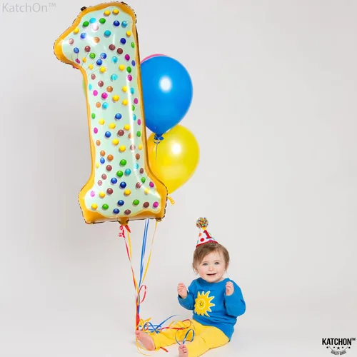 Miniatura 288 de KatchOn, Globo grande azul número 2 de 40 pulgadas Decoraciones de cumpleaños de Baby Shark para niño de 2 años Globo azul número 2 Globo