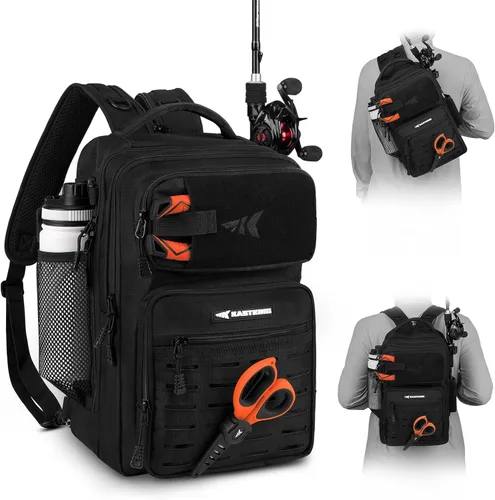 Miniatura 14 de KastKing BlowBak - Bolsa táctica para aparejos de pesca, mochila de pesca ligera, almacenamiento para equipo y equipo, regalo para hombres E: verde