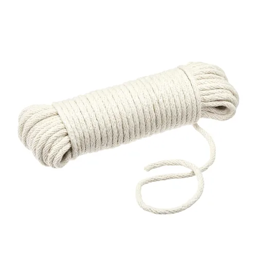 Miniatura 3 de Amazon Basics Cuerda trenzada de algodón natural, multiusos, cuerda de tender, para manualidades DIY, versátil, uso en interiores y exteriores, 3/16