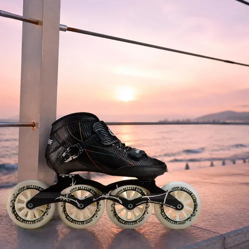 Miniatura 8 de Patines de velocidad en línea para adultos para mujeres y hombres, patines profesionales de fitness, patines de carreras de alto rendimiento