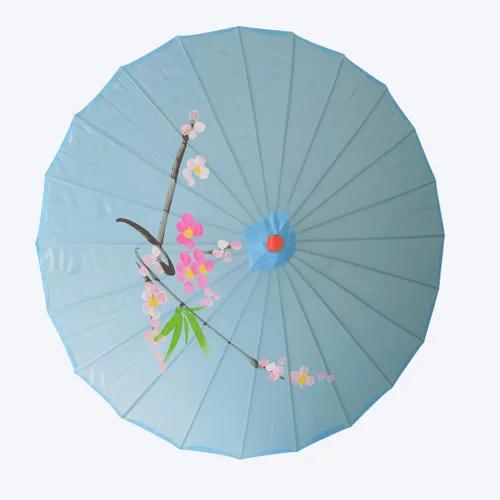 Miniatura 2 de JapanBargain, parasol japonés asiático de nylon chino para fotografía, cosplay, disfraces, boda, fiesta, decoración del hogar, tamaño para niños, 22