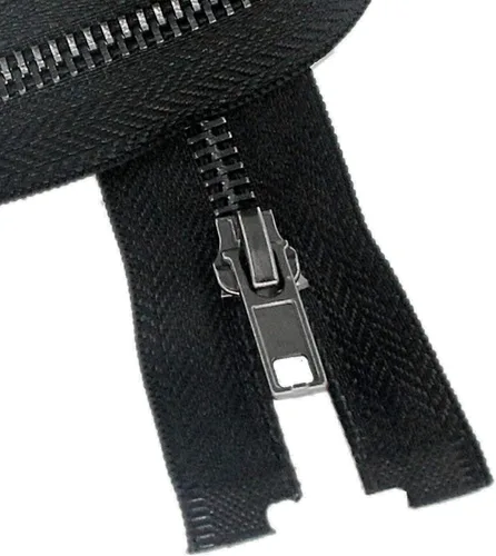 Miniatura 5 de Leekayer #8 Chaqueta separadora de 30 pulgadas con cremallera de níquel negro, 29.9 in, cremallera de metal resistente para chaquetas, abrigos