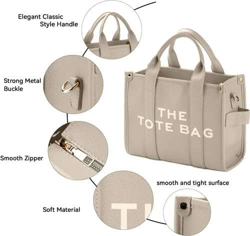 Miniatura 2 de charlore The Leather Tote Bag For Women, Womens Tote Bags with zipper,Can shouldercrossbody,Handbag