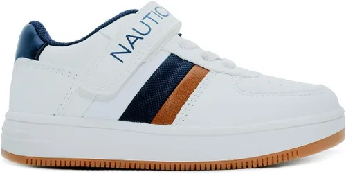 Miniatura 2 de Nautica Tenis bajos con cordones para niños y niños elegantes zapatos de vestir para jóvenes, ideales para tenis y caminar