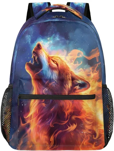 Miniatura 25 de Pardick Mochilas de calavera de Halloween para niños y niñas, divertidas y ligeras de 16 pulgadas, mochila escolar para laptop, mochila