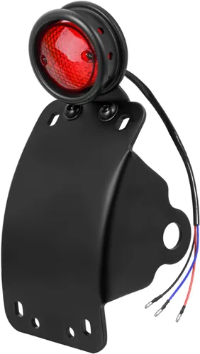 Amazicha Luz de freno trasera LED para motocicleta de 3/4 pulgadas con soporte, IP67 impermeable para placa de matrícula de montaje lateral de