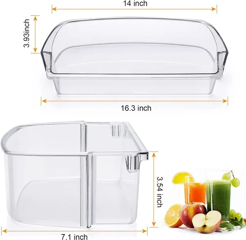 Miniatura 2 de WPW10710203 Contenedor de puerta de galón para refrigerador Whirlpool Kenmore reemplazar W10710203 W10451871 W10463668 W10710203 WPW10710203VP
