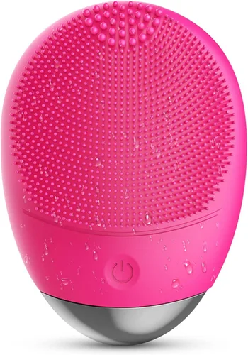 Cepillo de limpieza facial, 3 en 1, limpiador facial eléctrico de silicona suave impermeable, recargable por USB, IPX7, resistente al agua, cepillo
