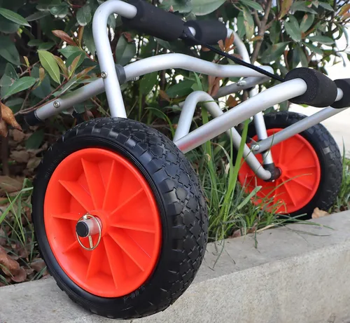 Miniatura 4 de METER STAR 2 ruedas de carrito de kayak de 10 pulgadas, rueda de neumático a prueba de pinchazos para kayak, canoa, carrito de repuesto, diámetro