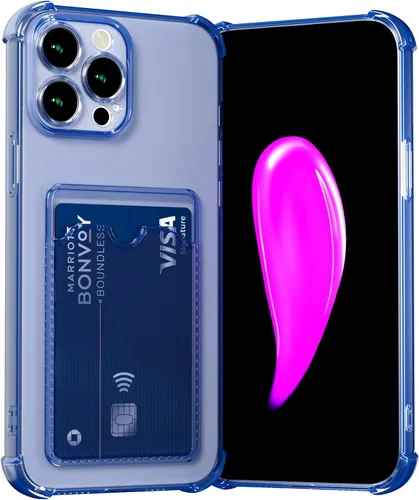 Miniatura 8 de AKABEILA Funda para iPhone 11 Pro Clear Cute Phone Case Soft TPU Wallet Case Slim Bag Cover a prueba de golpes con ranura para tarjetas Transparente