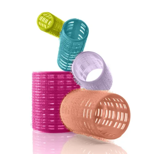 Conair Rulos para el cabello de varios tamaños y colores, con autoajuste, 31 piezas con bolsa de almacenamiento (paquete de 1)