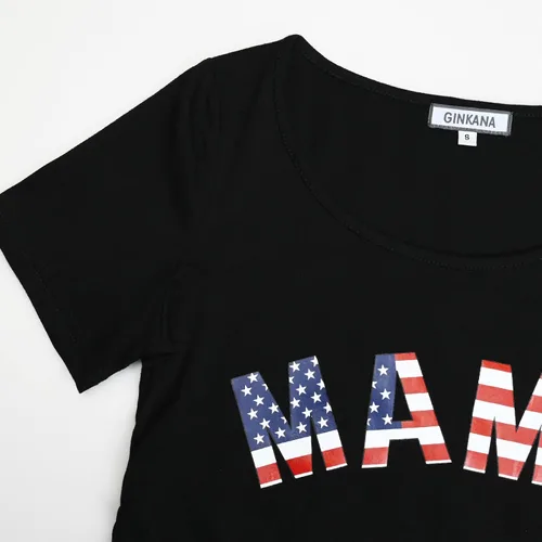 Miniatura 168 de GINKANA Blusas de maternidad de manga corta, diseño floral, fruncido, casual, para mamá, para embarazo