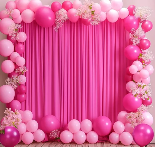 Miniatura 42 de Cortinas de telón de fondo blanco de 30 pies x 8 pies para fiestas de boda, 6 paneles de 5 pies x 8 pies, cortinas de fotografía de poliéster sin