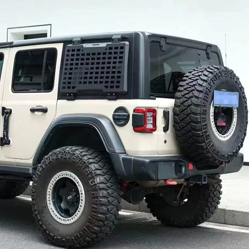 Miniatura 3 de Kit de panel lateral MOLLE para ventana trasera con almacenamiento, decoración protectora para la ventana trasera para Jeep Wrangler 2018-2025 JL