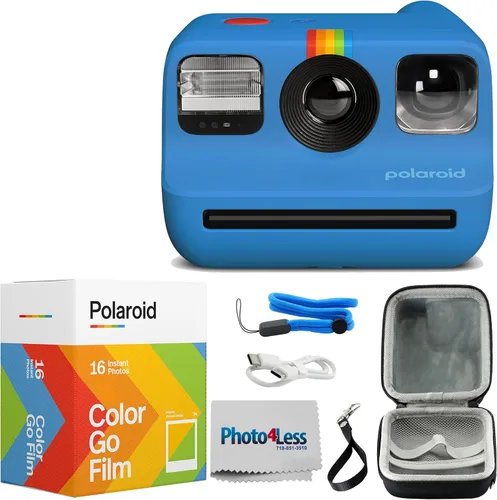 Polaroid Go Generation 2 - Mini cámara de película instantánea, azul (9147), solo compatible con Go Film