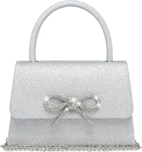 Miniatura 46 de Dasein Bolso de noche para mujer, embragues de fiesta, bolsos de boda, cóctel, baile de graduación, bolsos con purpurina esmerilada