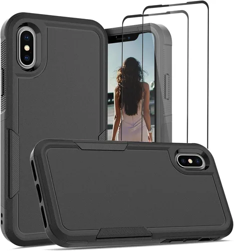 Miniatura 110 de Jeylly Funda para iPhone SE/Funda para iPhone 5S, Exterior de Plástico Duro que Absorbe Golpes + Interior de Silicona de Goma Defensor contra