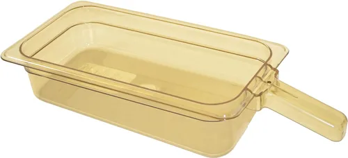 Miniatura 5 de Carlisle FoodService Products 30861H13 StorPlus - Sartén para alimentos de alto calor con 1 asa, 4 pulgadas de profundidad, tercer tamaño, ámbar