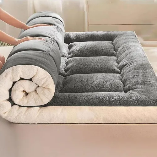 Miniatura 8 de Colchón japonés de suelo – Colchón tradicional para futón, tapete de tatami de 4 pulgadas de grosor, litera de siesta para niños y adultos, yoga