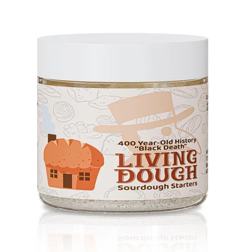 Miniatura 13 de Living Dough - Cultura de Masa Madre Amistosa Amish de 55 Años - Masa Madre Dulce y Orgánica para Hornear - Para Pan Artesanal, Masa para Pizza