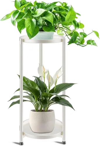 Miniatura 9 de Soporte alto para plantas de 8 niveles para interiores, soportes escalonados para plantas al aire libre para múltiples plantas, soporte plegable