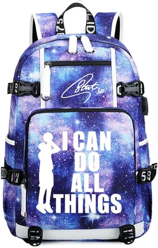Miniatura 15 de Mochila luminosa de 30 jugadores de baloncesto, mochila de viaje, para hombres y mujeres, azul - 1, Patrón azul - 1