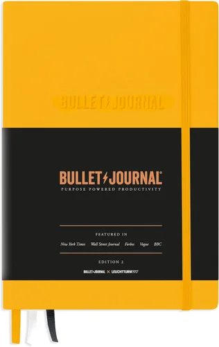 Miniatura 17 de LEUCHTTURM1917 The Official Bullet Journal Edition 2 - Cuaderno construido para BuJo, tamaño mediano A5 204 páginas de papel de 4.23 oz/m², con guía