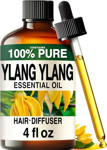 Kukka - Aceite esencial de ylang ylang para difusor, natural 100%, aceite de ylang ylang para la piel, el cabello, aromaterapia, aroma para