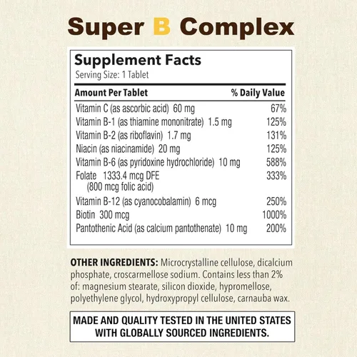 Miniatura 2 de Puregen Labs Super B Energy Complex con vitamina C - Salud inmunológica, energía y apoyo del sistema nervioso - Sin OMG, sin gluten, 100 tabletas