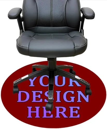 Miniatura 101 de Tapete redondo personalizado para silla de escritorio de oficina, diseño de tu propio logotipo de foto, texto, alfombrillas circulares