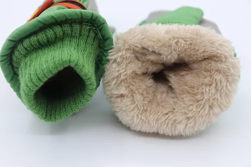 Miniatura 4 de Lindos guantes de esquí de dibujos animados para niños, guantes de nieve cálidos al viento con forro polar antideslizante, guantes deportivos
