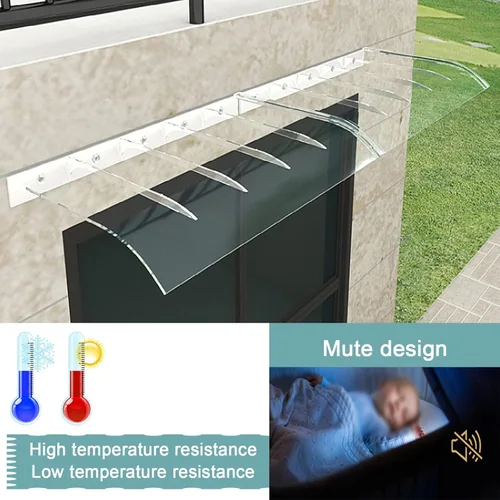 Miniatura 5 de Toldo para ventana, toldo para puerta delantera, toldo arqueado, toldo para patio, toldo de entrada, toldo de entrada, protección contra la lluvia