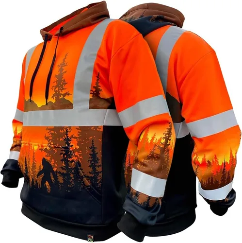 Miniatura 10 de SafetyShirtz SS360 ANSI Clase 3 Tipo R Sudaderas con Capucha Gráfica
