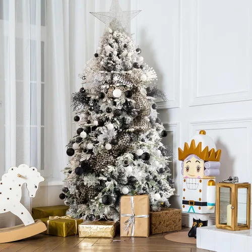 Miniatura 4 de Wironlst - Adornos de bola de Navidad de 30 piezas, adornos de Navidad de plástico irrompibles para árbol de Navidad, vacaciones, boda, fiesta Blanco