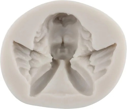 Miniatura 6 de Sijiangmold - Molde para fondant de ángeles para bebé, querubín, para decoración de tartas, moldes de silicona para baby shower, decoración