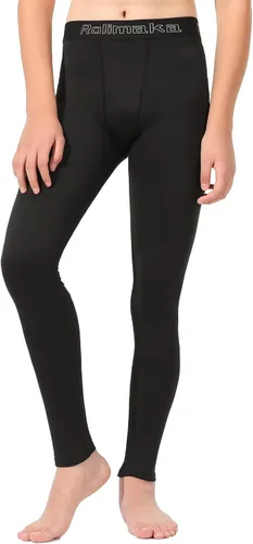 Miniatura 2 de Paquete de 4 o 3 leggings de compresión para niños y jóvenes, pantalones atléticos, capa base deportiva para niños