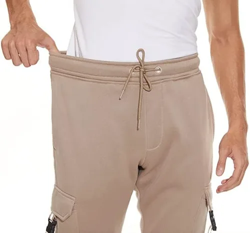 Miniatura 4 de IGEEKWELL Pantalones deportivos tipo cargo de forro polar para hombre