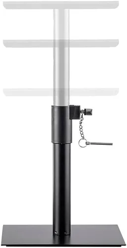 Miniatura 6 de Monoprice Soportes para monitor de estudio de escritorio (par) de acero resistente, altura ajustable de 12 a 18 pulgadas, soporta hasta 22 libras