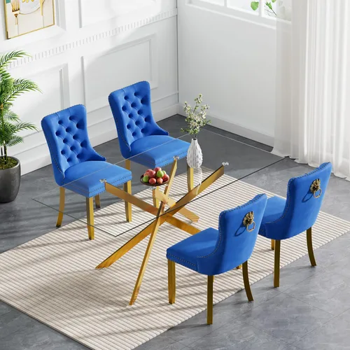 Miniatura 69 de HomVent Juego de mesa de comedor redonda de vidrio de 3 piezas, juego de mesa de comedor de vidrio templado para 2 mesas de cocina con 2 sillas