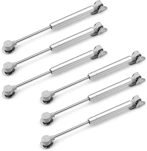 Miniatura 7 de 80N - 6 puntales de gas hidráulico, soporte de tapa de cierre suave para armarios y muebles, elevación de resorte de gas de 10 pulgadas de longitud