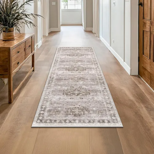 Miniatura 107 de Alfombra Boho Negra para Sala de Estar - Alfombra de Área Lavable de 10x14 Pies, Alfombras de Comedor para Debajo de la Mesa, Alfombra Suave de Pelo