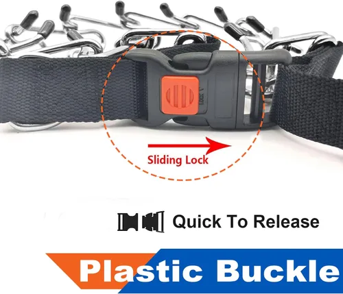 Miniatura 5 de Supet Collar de entrenamiento para perros pequeños, medianos y grandes, con hebilla de liberación rápida, ajustable, sin tirones, con cubierta