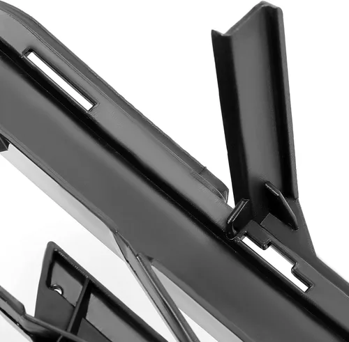 Miniatura 9 de KUAFU Parrilla inferior y marco para matrícula compatible con Chevy Chevrolet Camaro SS 2016-2018 Reemplazo para 84040593 Plástico pintado negro