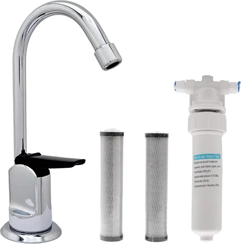 Miniatura 15 de Westbrass CO127-11 Kit de grifo dispensador de agua fría pura estilo Touch-Flo de 6 pulgadas con unidad de filtro en línea debajo del fregadero y 2