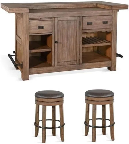 Miniatura 16 de Pemberly Row Unidad de Bar Independiente de Madera Estilo Granja de 78", Estante para Copas de Vino, Gabinetes de Almacenamiento, para Cocina
