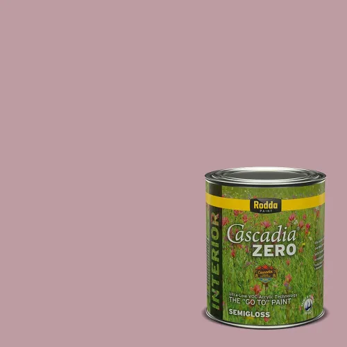 Miniatura 176 de Rodda Paint CASCADIA ZERO - Pintura satinada e imprimación para interiores en uno, 1 galón, Lady Flower Flor de señora
