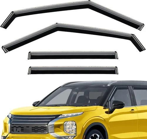 Miniatura 29 de Deflectores de ventana extra duraderos en el canal, protectores de lluvia aptos para Toyota RAV4 2019-2025, viseras solares, ventilación de viento