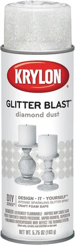 Miniatura 7 de Krylon K03804A00 Glitter Blast Pintura en aerosol con diamantina para proyectos de manualidades, polvo de purpurina de diamante, 5.75 oz