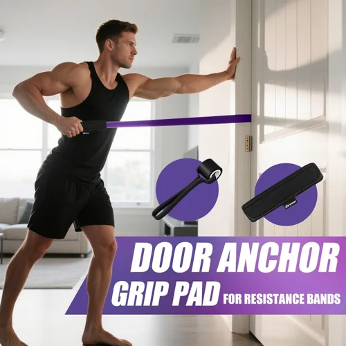 Miniatura 3 de WHATAFIT Resistance Bands,Pull Up Assist Bands Set with Handles, Exercise & Workout Bands with Door Anchor for Men & Women – Home Fitness Equipment