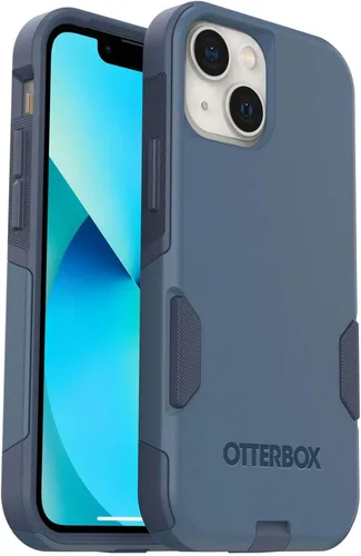 OtterBox Funda para iPhone 13 mini y iPhone 12 mini Commuter Series, delgada y resistente, apta para bolsillo, con protección de puerto ROCK SKIP WAY
